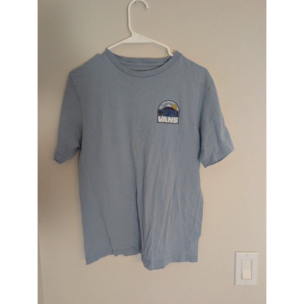 Vans Classic Fit T-Shirt Boys XL Blue Off The Wall Original Graphic